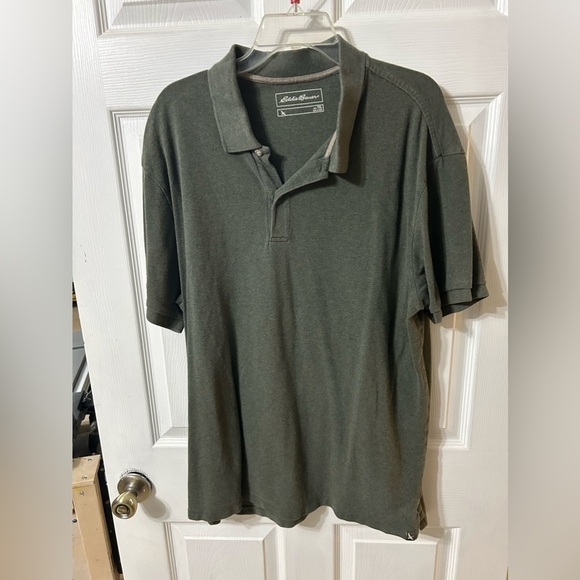 Eddie Bauer Men's Olive Polo Shirt Size XL Tall - Picture 1 of 5